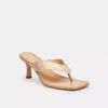 Coach Outlet Kitten Heel In Signature Canvas In Beige