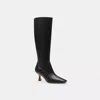 Coach Outlet Extended Calf Kitten Heel Tall Boot In Multi