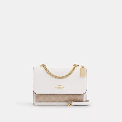 Coach Outlet Klare Crossbody Bag In Signature Canvas In White
