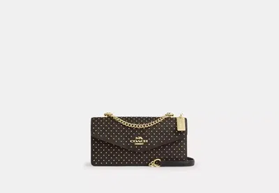 Coach Outlet Klare Envelope Crossbody Bag In Signature Canvas With Rivets In Multi