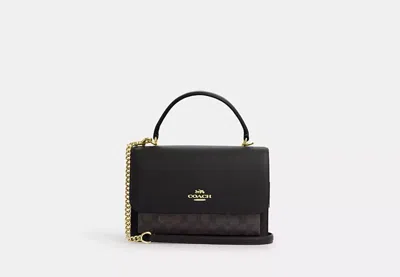 Coach Outlet Klare Top Handle Bag In Signature Canvas In Beige