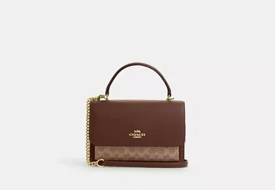 Coach Outlet Klare Top Handle Bag In Signature Canvas In Brown