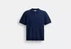 Coach Outlet Knit Polo In Blue