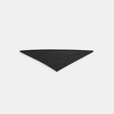 Coach Outlet Knit Triangle Scarf In Steel Grey