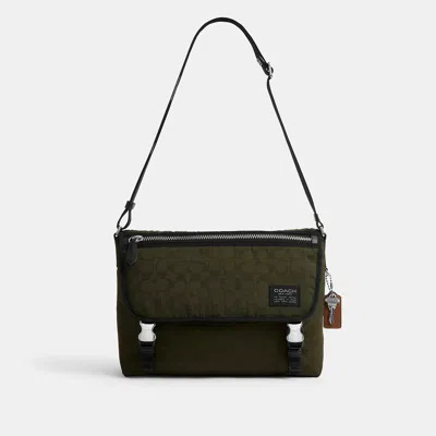 Coach Outlet Lane Messenger In Dark Moss