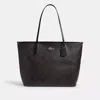 Coach Outlet Large City Tote Bag In Maxi Signature Canvas In Multi