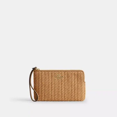 Coach Outlet Large Corner Zip Wristlet