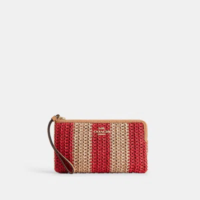 Coach Outlet Large Corner Zip Wristlet