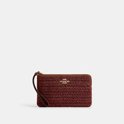 Coach Outlet Large Corner Zip Wristlet