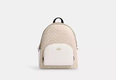 COACH OUTLET LARGE COURT BACKPACK IN SIGNATURE CANVAS