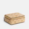 Coach Outlet Large Jewelry Box In Signature Canvas In Beige