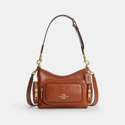 Coach Outlet Laurel Shoulder Bag 22 With Pockets In Brown