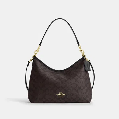 Coach Outlet Laurel Shoulder Bag In Signature Canvas In Brown