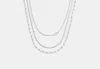 Coach Outlet Layered Chain Necklace In Grey