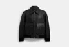 Coach Outlet Leather Flight Jacket In Black