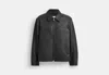 Coach Outlet Leather Jacket In Black