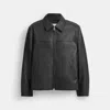 Coach Outlet Leather Jacket In Black