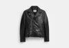 Coach Outlet Leather Moto Jacket In Black