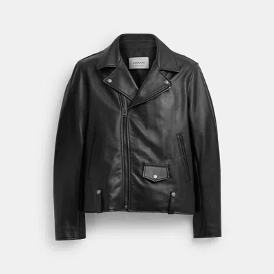 COACH OUTLET LEATHER MOTO JACKET