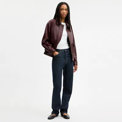Coach Outlet Leather Pilot Jacket In Merlot