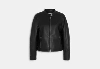 Coach Outlet Leather Racer In Black