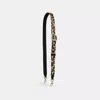 Coach Outlet Leather Strap With Leopard Print In Multi
