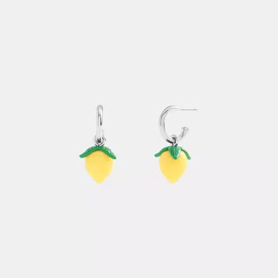 Coach Outlet Lemon Huggie Earrings In Multi
