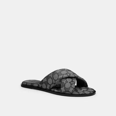 Coach Outlet Link Criss Cross Slide In Signature Jacquard In Multi