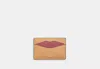 Coach Outlet Lip Card Case In Brown