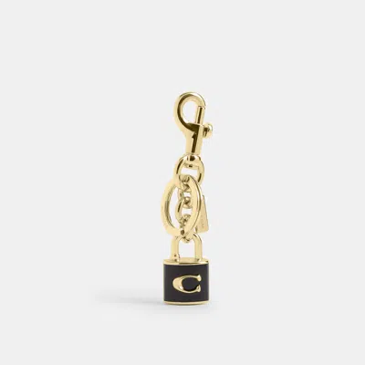 Coach Outlet Lock Bag Charm In Gold