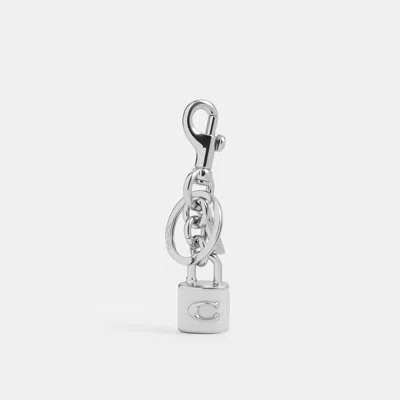 Coach Outlet Lock Bag Charm In Metallic