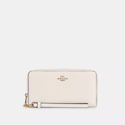 Coach Outlet Long Zip Around Wallet In Neutral