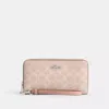 Coach Outlet Long Zip Around Wallet In Signature Canvas In Multi