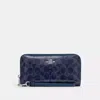 Coach Outlet Long Zip Around Wallet In Signature Canvas In Multi