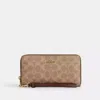 Coach Outlet Long Zip Around Wallet In Signature Canvas In Multi