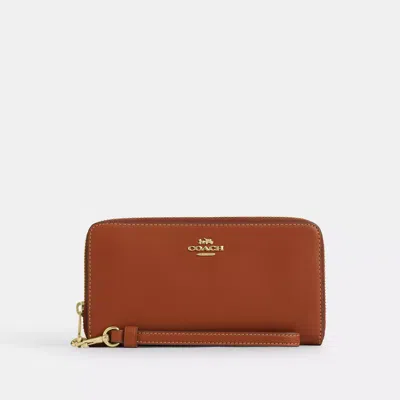 Coach Outlet Long Zip Around Wallet In Multi