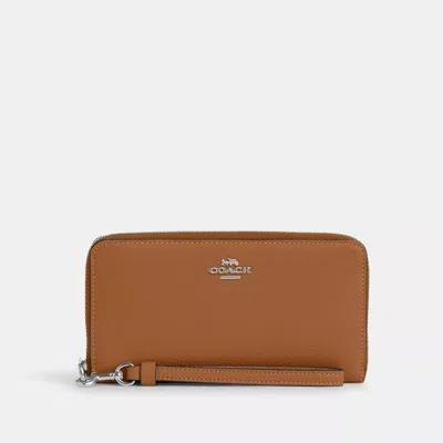 Coach Outlet Long Zip Around Wallet In Multi