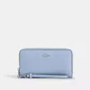Coach Outlet Long Zip Around Wallet In Silver