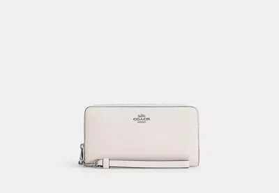 Coach Outlet Long Zip Around Wallet In White