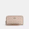 Coach Outlet Long Zip Around Wallet With Detachable Card Case In Signature Canvas In Multi