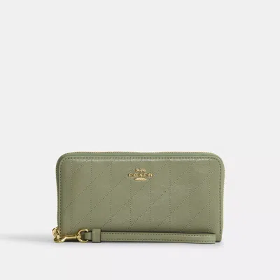 Coach Outlet Long Zip Around Wallet With Quilting