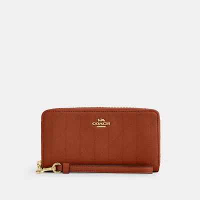 Coach Outlet Long Zip Around Wallet With Quilting