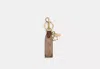 Coach Outlet Loop Bag Charm In Signature Canvas In Brown
