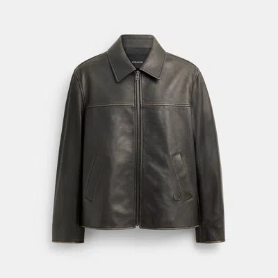 Coach Outlet Loved Leather Jacket In Black