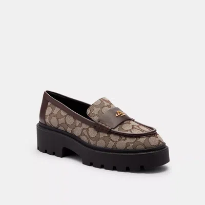 Coach Outlet Lucy Loafer In Signature Jacquard In Multi
