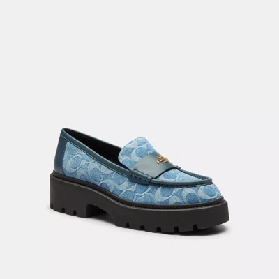Coach Outlet Lucy Lug Sole In Signature Denim In Multi
