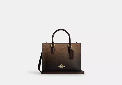 Coach Outlet Maggie Small Tote Bag In Ombre Signature Canvas In Brown