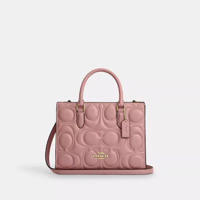 Coach Outlet Maggie Small Tote Bag In Signature Leather In Multi