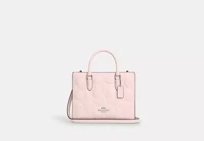 Coach Outlet Maggie Small Tote Bag In Signature Leather In Pink