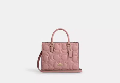 Coach Outlet Maggie Small Tote Bag In Signature Leather In Pink
